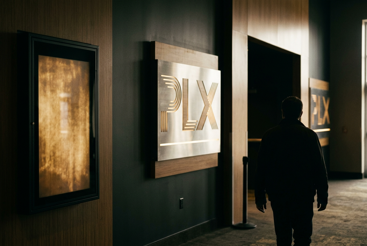 A cinema trailer display for The Odyssey beside an auditorium entrance and premium-format signage.